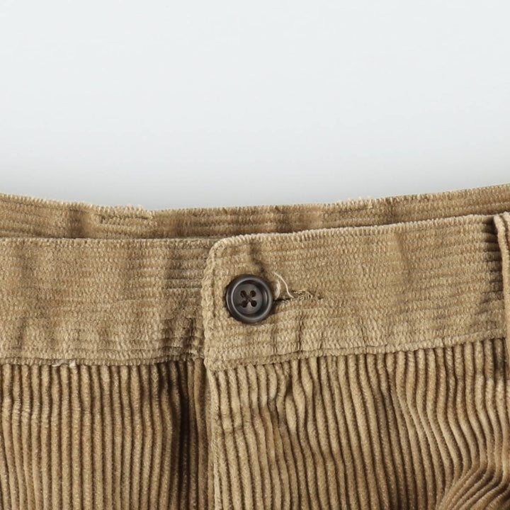 90'S GAP Relaxed Fit Two-Pleat Corduroy Pants, Men's Size W34 (approx.), Vintage cotton Beige type Vintage Second Hand