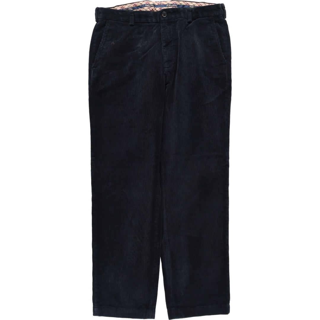 Brooks Brothers CLARK Corduroy Pants, Men's W36 (approx.) cotton navy blue type Vintage Second Hand