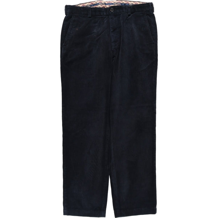 Brooks Brothers CLARK Corduroy Pants, Men's W36 (approx.) cotton navy blue type Vintage Second Hand