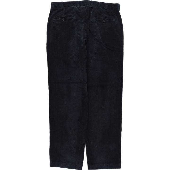Brooks Brothers CLARK Corduroy Pants, Men's W36 (approx.) cotton navy blue type Vintage Second Hand
