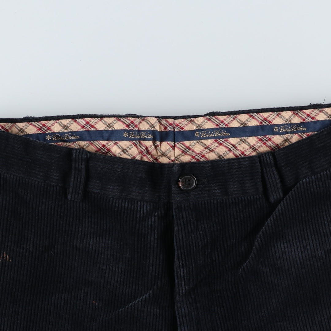 Brooks Brothers CLARK Corduroy Pants, Men's W36 (approx.) cotton navy blue type Vintage Second Hand