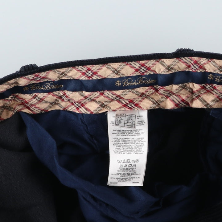 Brooks Brothers CLARK Corduroy Pants, Men's W36 (approx.) cotton navy blue type Vintage Second Hand