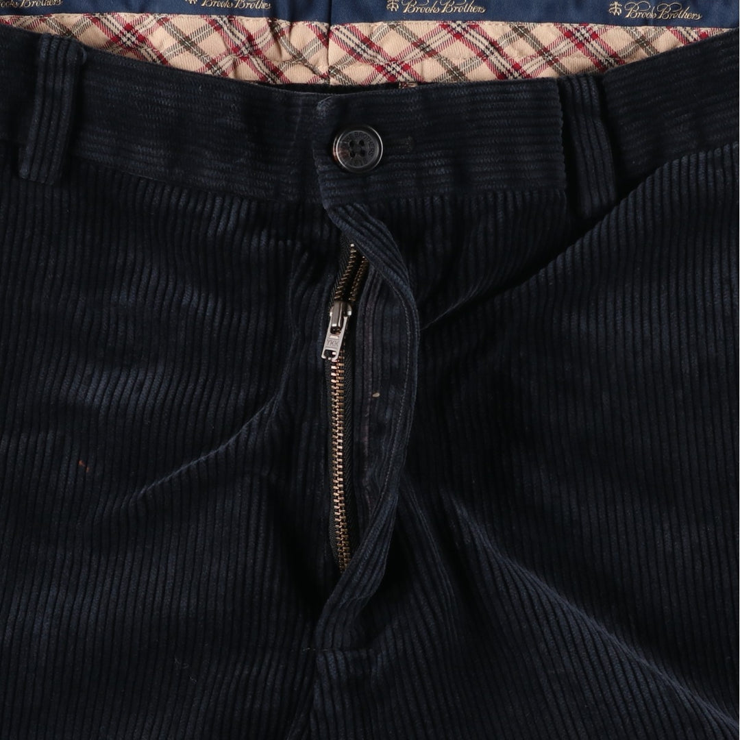 Brooks Brothers CLARK Corduroy Pants, Men's W36 (approx.) cotton navy blue type Vintage Second Hand