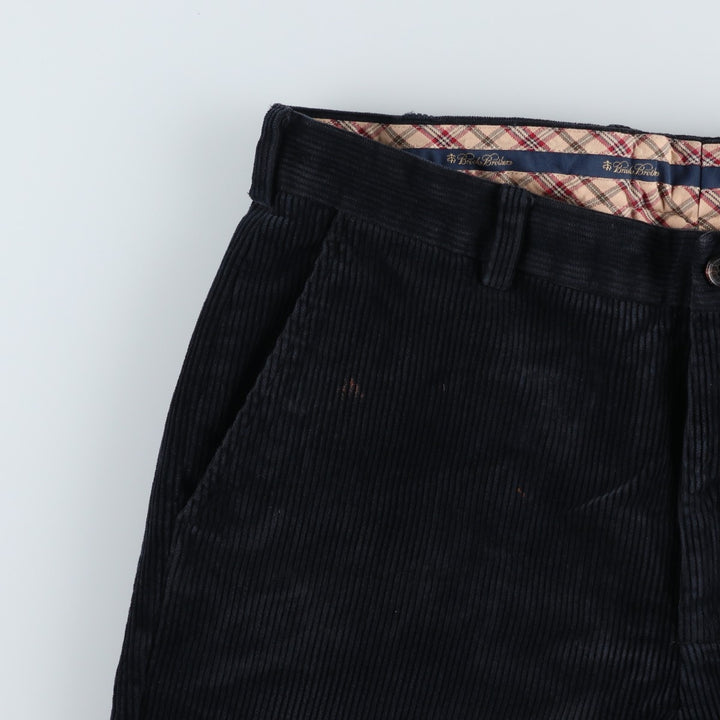 Brooks Brothers CLARK Corduroy Pants, Men's W36 (approx.) cotton navy blue type Vintage Second Hand