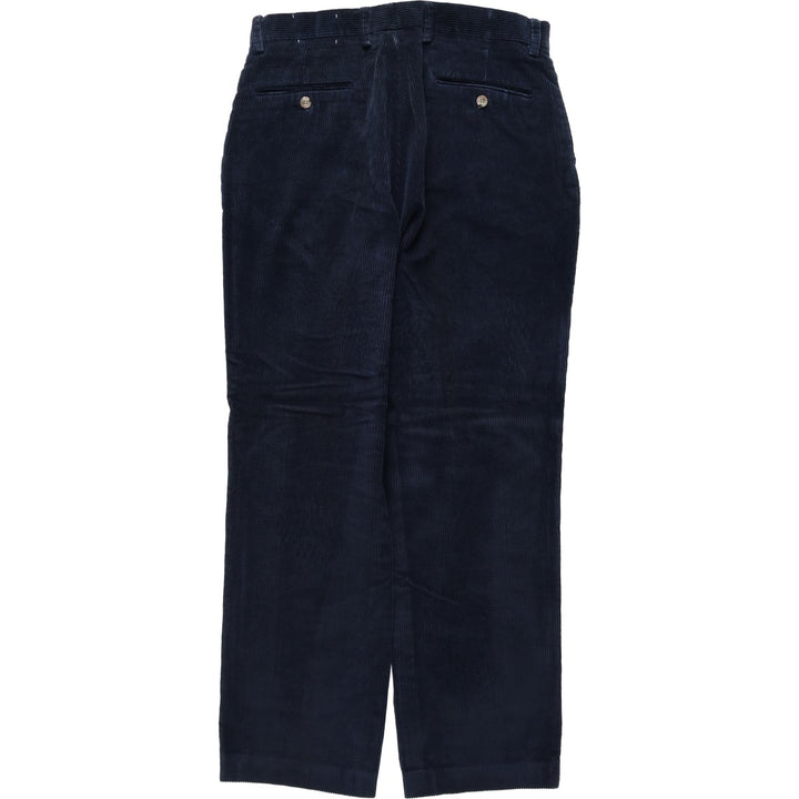 70s-80'S Eddie Bauer Black Tag Corduroy Pants, Made in USA, Men's Size W33 (approx.), Vintage cotton navy blue type Vintage Second Hand