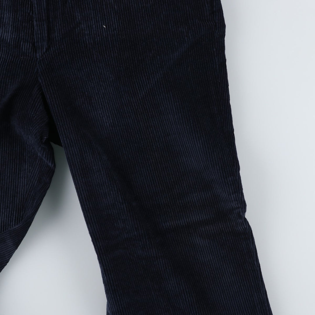 70s-80'S Eddie Bauer Black Tag Corduroy Pants, Made in USA, Men's Size W33 (approx.), Vintage cotton navy blue type Vintage Second Hand