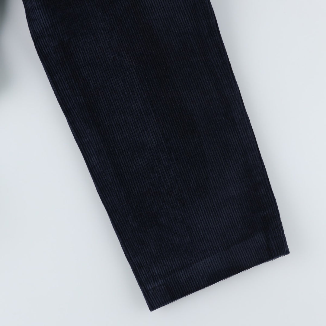 70s-80'S Eddie Bauer Black Tag Corduroy Pants, Made in USA, Men's Size W33 (approx.), Vintage cotton navy blue type Vintage Second Hand