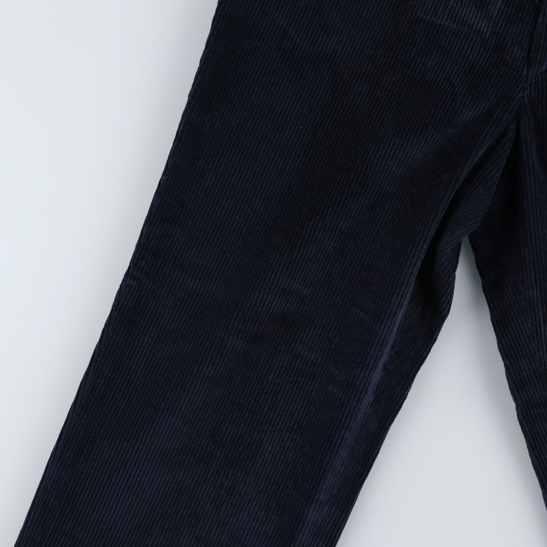 70s-80'S Eddie Bauer Black Tag Corduroy Pants, Made in USA, Men's Size W33 (approx.), Vintage cotton navy blue type Vintage Second Hand