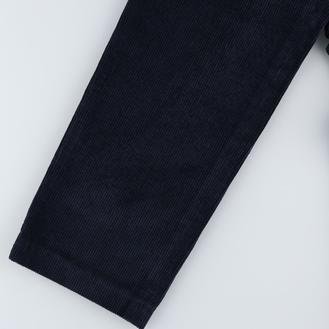 70s-80'S Eddie Bauer Black Tag Corduroy Pants, Made in USA, Men's Size W33 (approx.), Vintage cotton navy blue type Vintage Second Hand