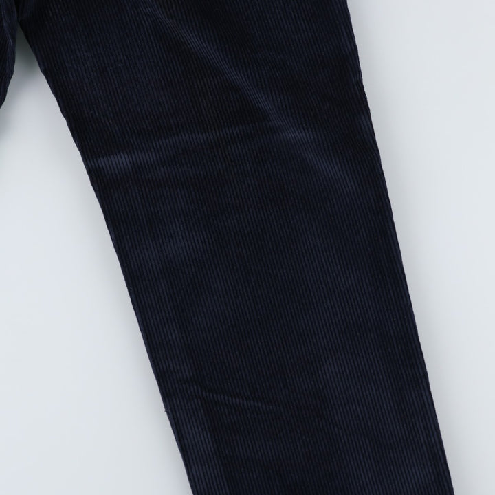 70s-80'S Eddie Bauer Black Tag Corduroy Pants, Made in USA, Men's Size W33 (approx.), Vintage cotton navy blue type Vintage Second Hand