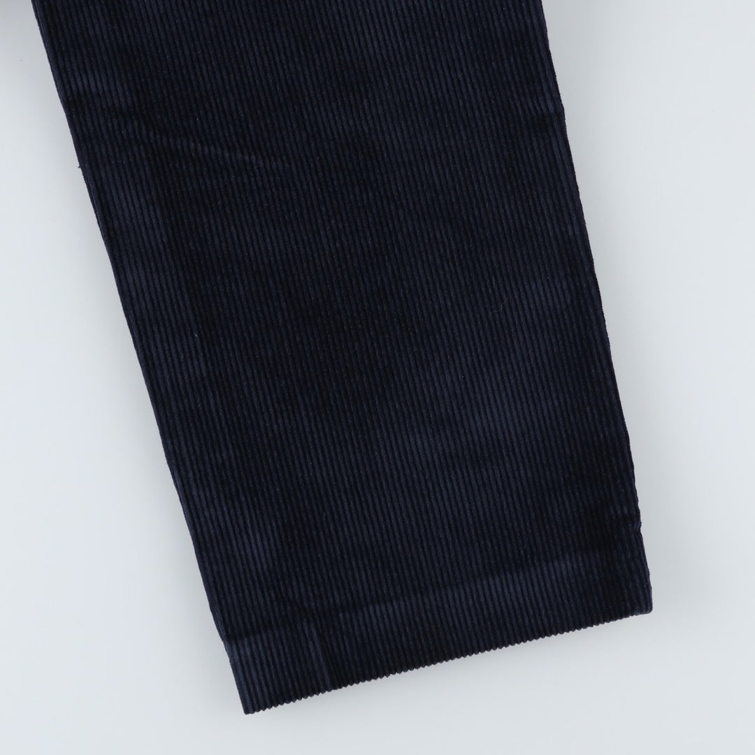 70s-80'S Eddie Bauer Black Tag Corduroy Pants, Made in USA, Men's Size W33 (approx.), Vintage cotton navy blue type Vintage Second Hand