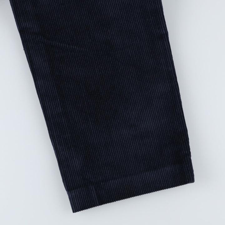 70s-80'S Eddie Bauer Black Tag Corduroy Pants, Made in USA, Men's Size W33 (approx.), Vintage cotton navy blue type Vintage Second Hand