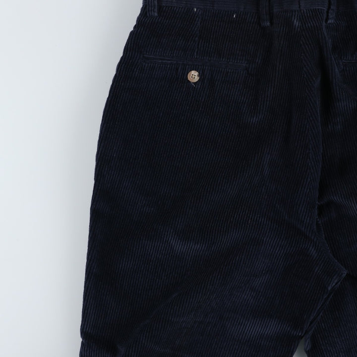 70s-80'S Eddie Bauer Black Tag Corduroy Pants, Made in USA, Men's Size W33 (approx.), Vintage cotton navy blue type Vintage Second Hand