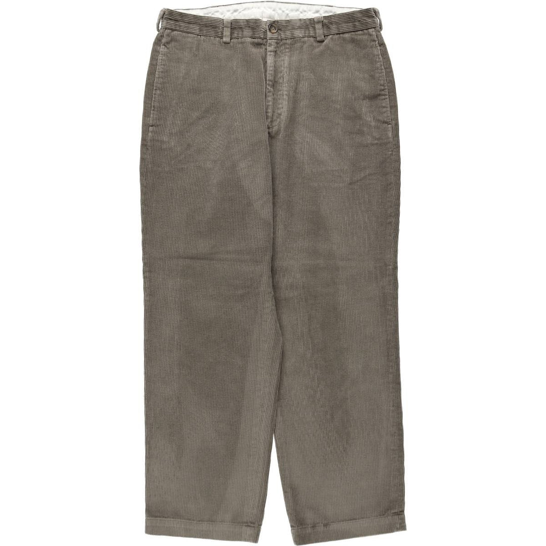 Brooks Brothers 346 Corduroy Pants, Men's W33 (approx.) cotton gray type Vintage Second Hand