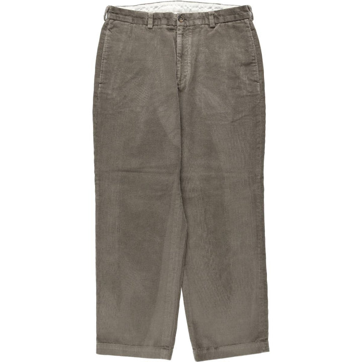 Brooks Brothers 346 Corduroy Pants, Men's W33 (approx.) cotton gray type Vintage Second Hand