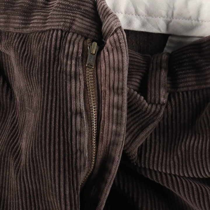 Brooks Brothers 346 Two-pleat Corduroy Pants for Men, Size W36 cotton brown type Vintage Second Hand