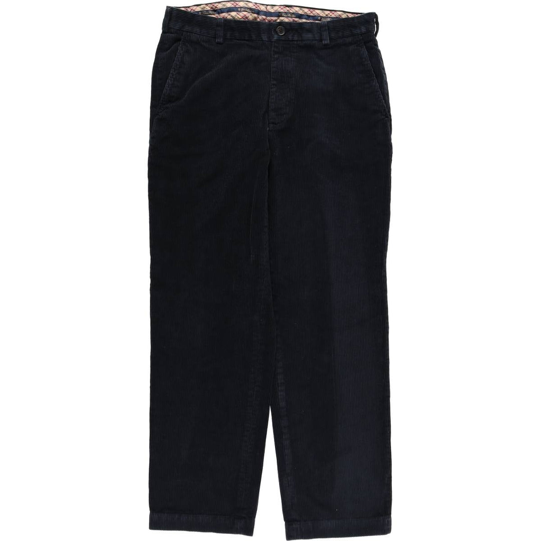 Brooks Brothers Clark Corduroy Pants, Men's, Size W34 cotton navy blue type Vintage Second Hand