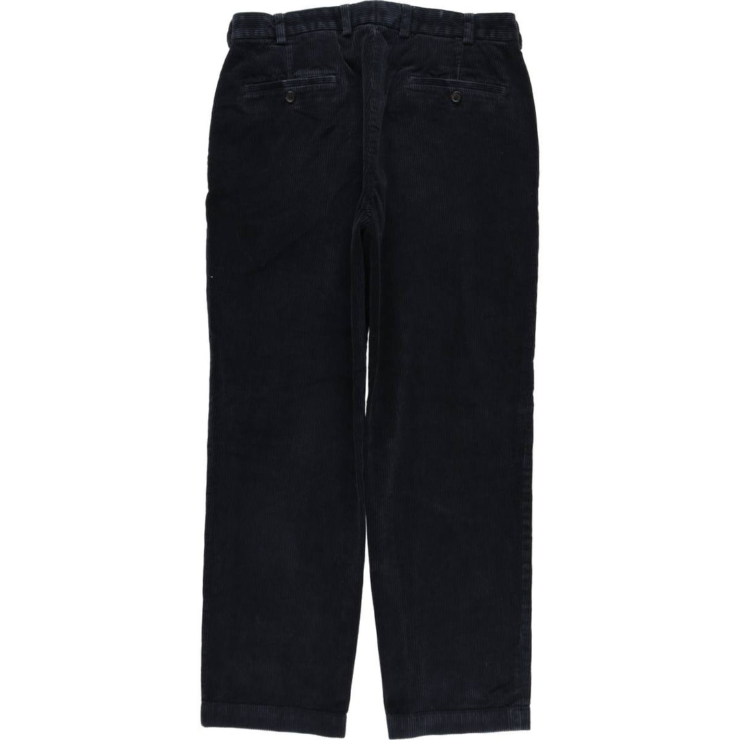 Brooks Brothers Clark Corduroy Pants, Men's, Size W34 cotton navy blue type Vintage Second Hand