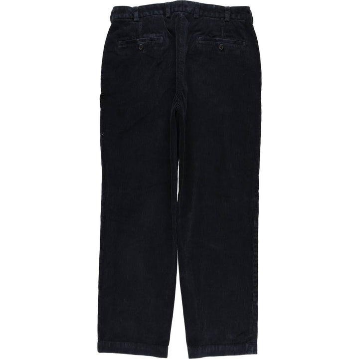 Brooks Brothers Clark Corduroy Pants, Men's, Size W34 cotton navy blue type Vintage Second Hand