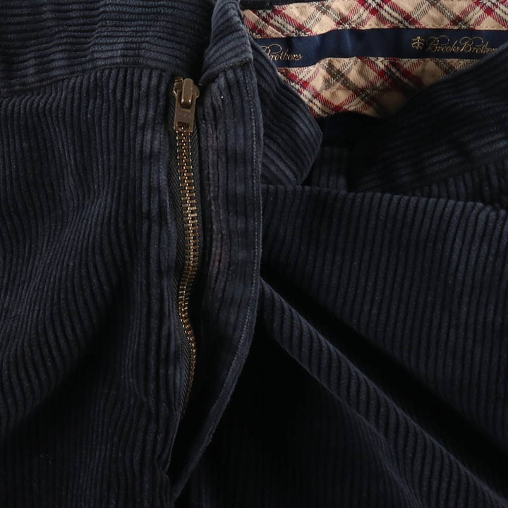 Brooks Brothers Clark Corduroy Pants, Men's, Size W34 cotton navy blue type Vintage Second Hand