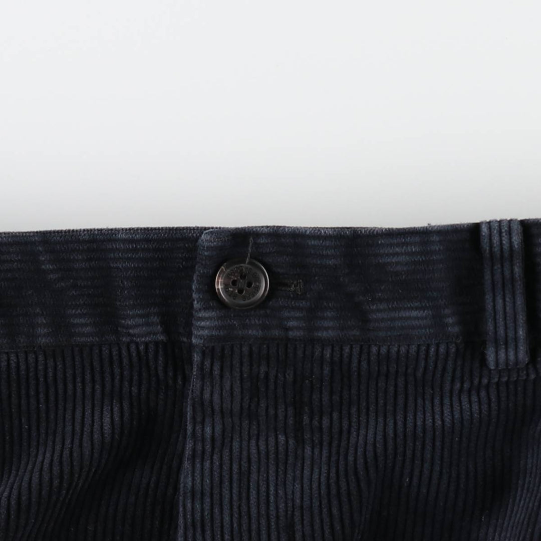 Brooks Brothers Clark Corduroy Pants, Men's, Size W34 cotton navy blue type Vintage Second Hand