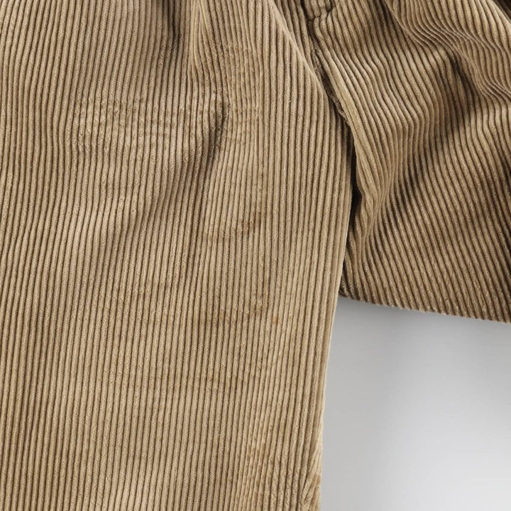ELLOT Two-Pleat Corduroy Pants, Men's Size W34 (approx.) cotton Khaki type sage green Vintage Second Hand