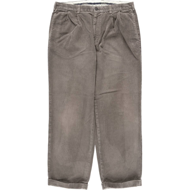 Brooks Brothers ELLIOT Two-Pleat Chino Pants, Men's Size W36 (approx.) cotton brown type Vintage Second Hand