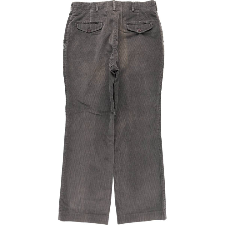 1990'S LLBean corduroy pants, made in the USA, men's size W35 (approx.), vintage. unclear Charcoal Vintage Second Hand