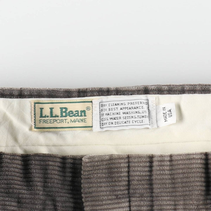 1990'S LLBean corduroy pants, made in the USA, men's size W35 (approx.), vintage. unclear Charcoal Vintage Second Hand