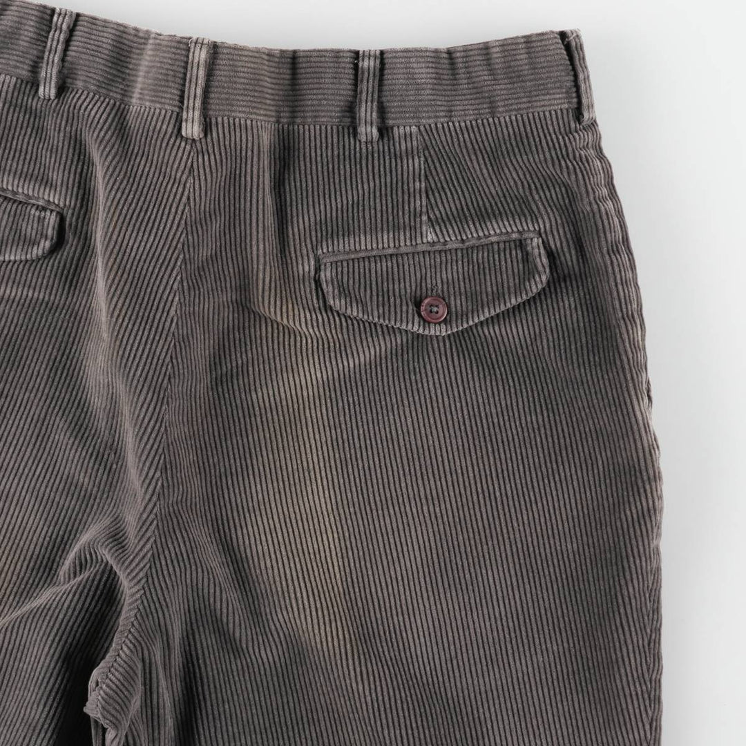 1990'S LLBean corduroy pants, made in the USA, men's size W35 (approx.), vintage. unclear Charcoal Vintage Second Hand