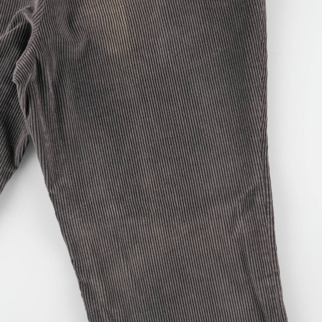 1990'S LLBean corduroy pants, made in the USA, men's size W35 (approx.), vintage. unclear Charcoal Vintage Second Hand