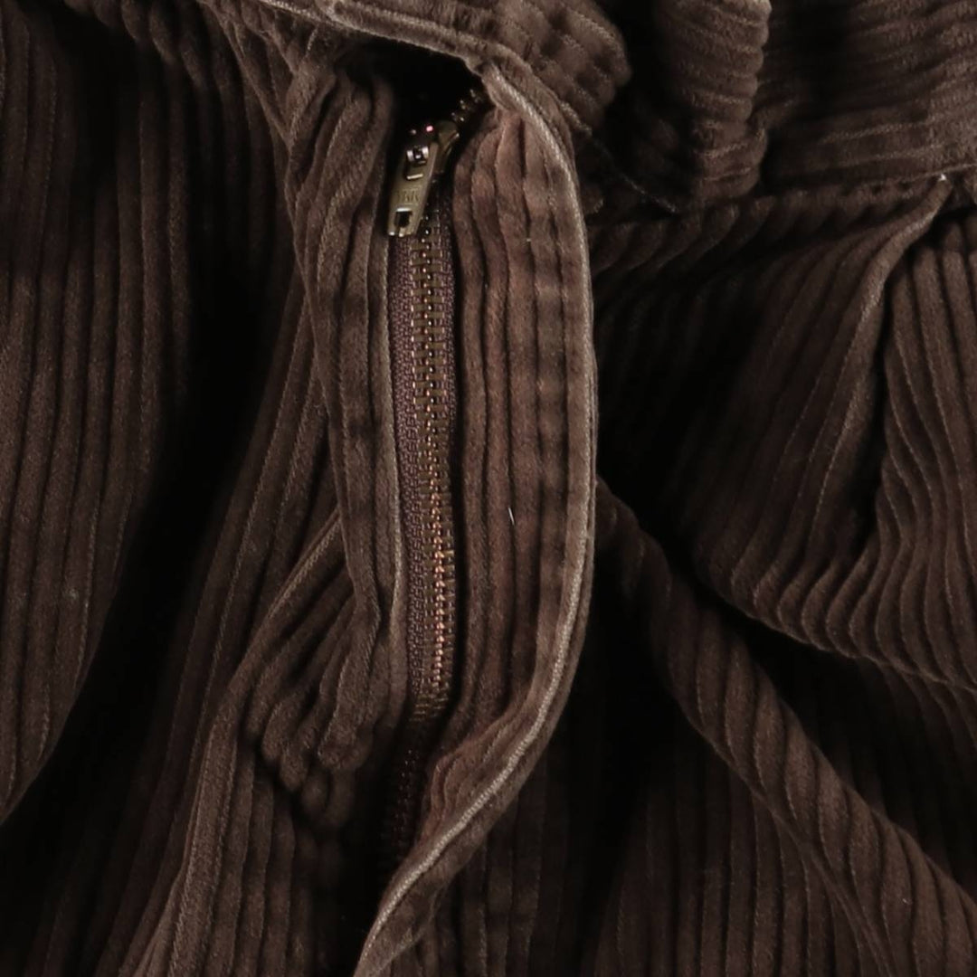 Eddie Bauer Two-Puck Wide-Rib Corduroy Pants, Men's Size 34 cotton brown type Vintage Second Hand