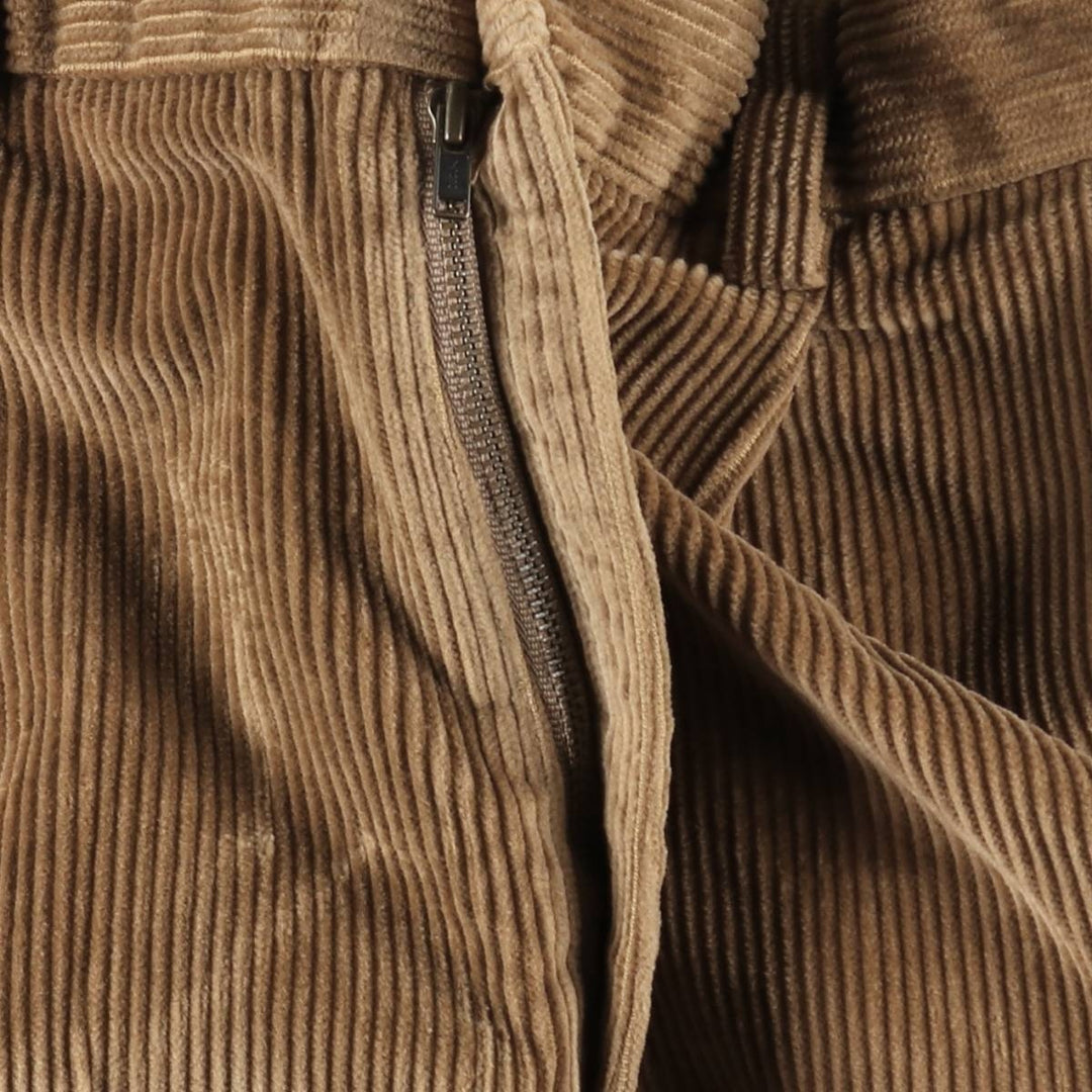 Brooks Brothers ELLIOT Two-Puck Wide-Rib Corduroy Pants, Men's, Size W35 cotton brown type Vintage Second Hand