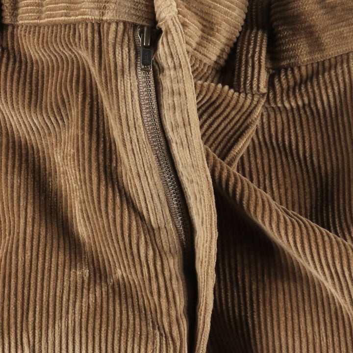 Brooks Brothers ELLIOT Two-Puck Wide-Rib Corduroy Pants, Men's, Size W35 cotton brown type Vintage Second Hand