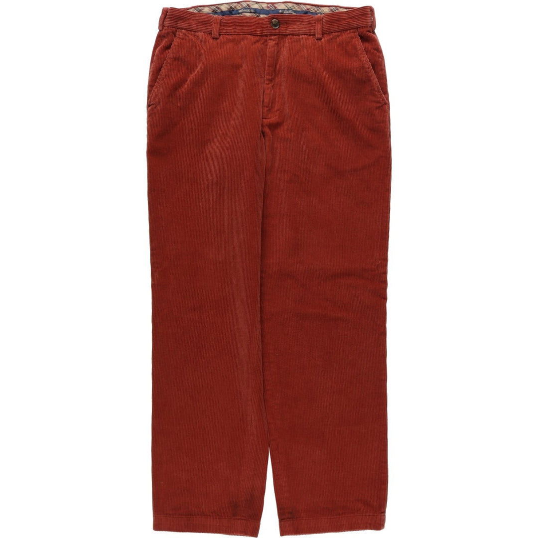 Brooks Brothers Clark Corduroy Pants, Men's, Size W35 cotton red type reddish brown Vintage Second Hand