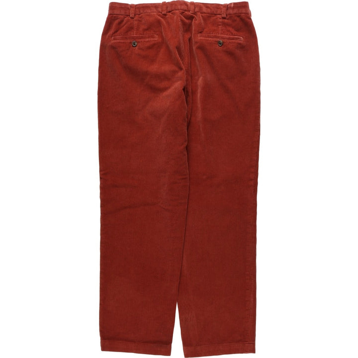 Brooks Brothers Clark Corduroy Pants, Men's, Size W35 cotton red type reddish brown Vintage Second Hand