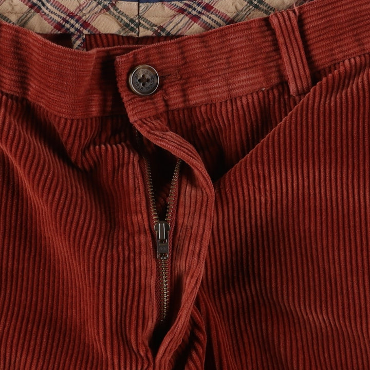 Brooks Brothers Clark Corduroy Pants, Men's, Size W35 cotton red type reddish brown Vintage Second Hand