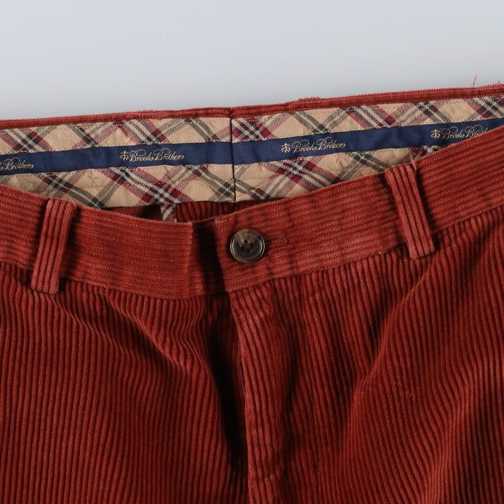 Brooks Brothers Clark Corduroy Pants, Men's, Size W35 cotton red type reddish brown Vintage Second Hand