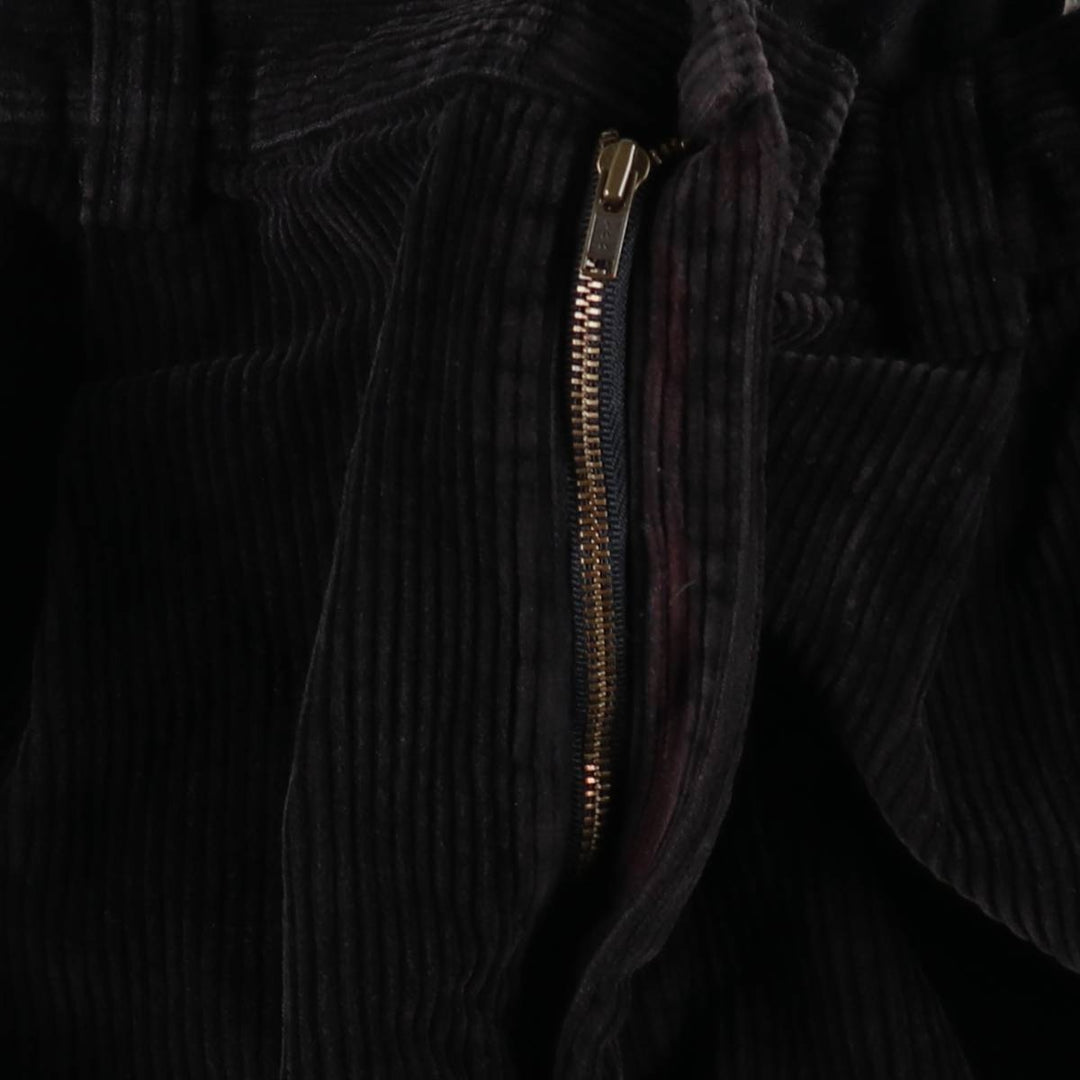 Brooks Brothers BROOKS SPORT Two-Pleat Corduroy Pants, Men's Size W35 (approx.) cotton black type Vintage Second Hand