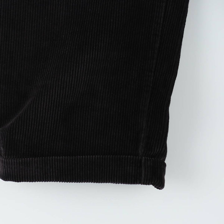 Brooks Brothers BROOKS SPORT Two-Pleat Corduroy Pants, Men's Size W35 (approx.) cotton black type Vintage Second Hand