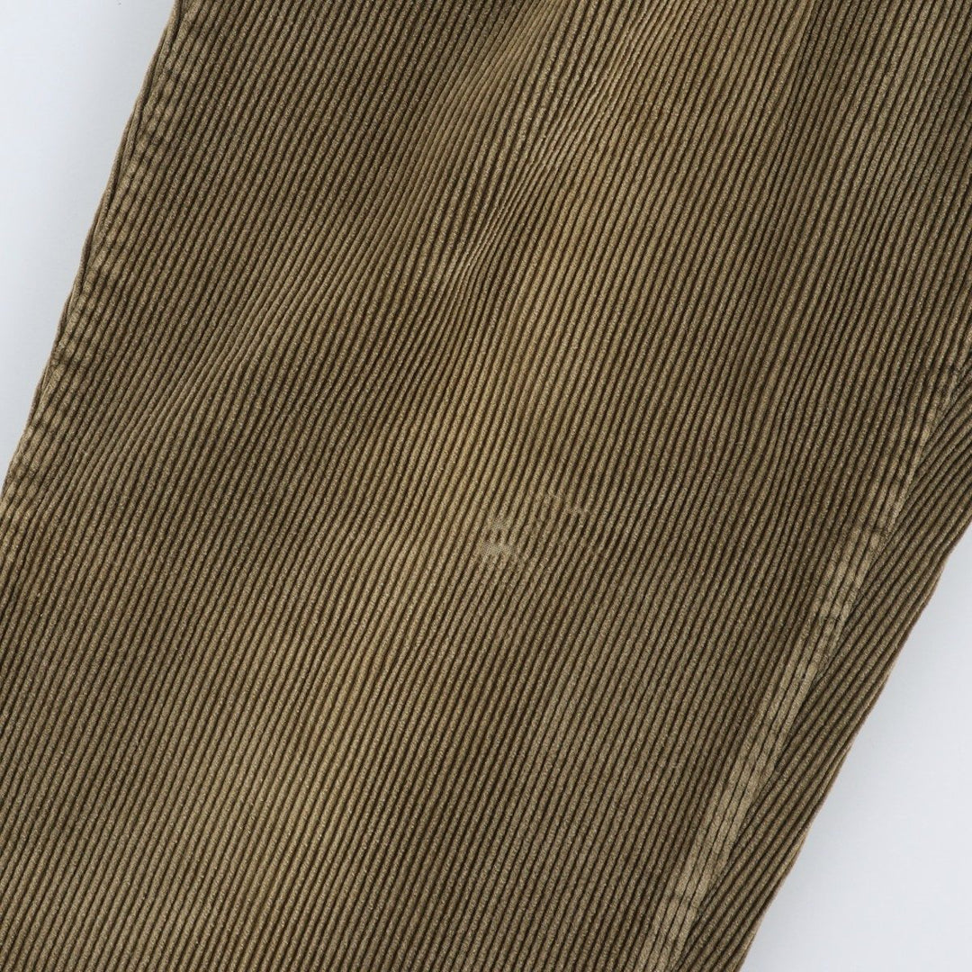 Ralph Lauren Polo Ralph Lauren Two-pleat Corduroy Pants Men's Size W33 cotton brown type Vintage Second Hand
