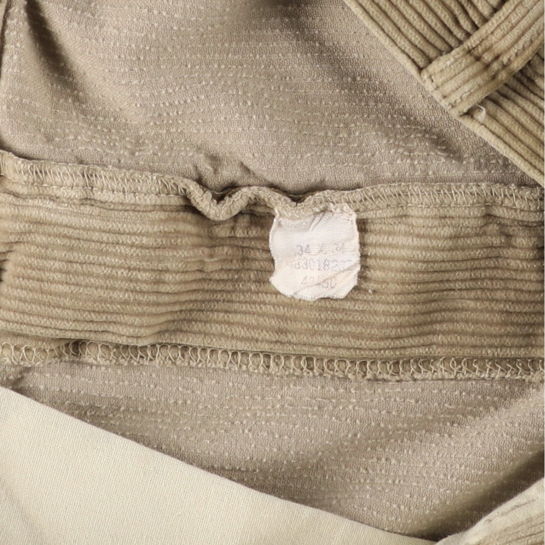 Ralph Lauren Polo by Ralph Lauren ANDREW PANT Two-pleat corduroy pants, men's size W34 (approx.) cotton brown type Vintage Second Hand