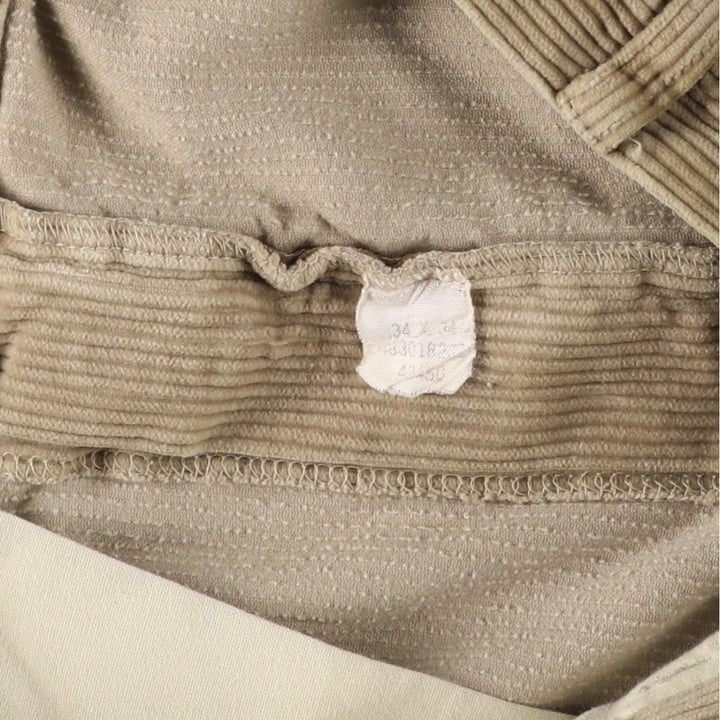 Ralph Lauren Polo by Ralph Lauren ANDREW PANT Two-pleat corduroy pants, men's size W34 (approx.) cotton brown type Vintage Second Hand