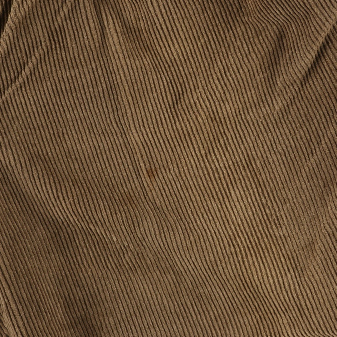 Ralph Lauren Chaps Two-pleat Corduroy Pants Men's Size 36 cotton beige type brown Vintage Second Hand
