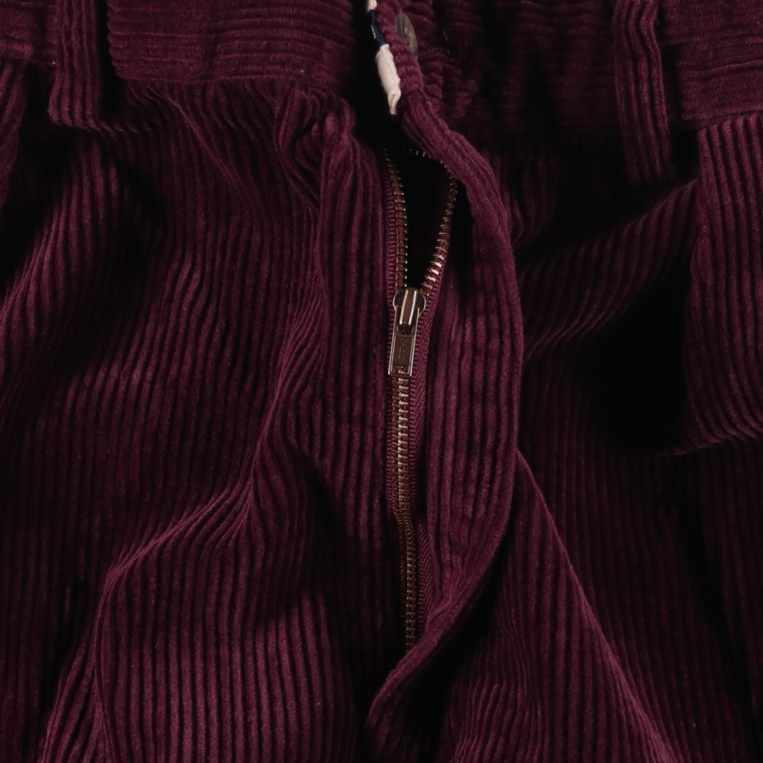 Ralph Lauren POLO RALPH LAUREN Two-Pleat Corduroy Pants, Men's Size W35 (approx.) cotton wine-red Vintage Second Hand