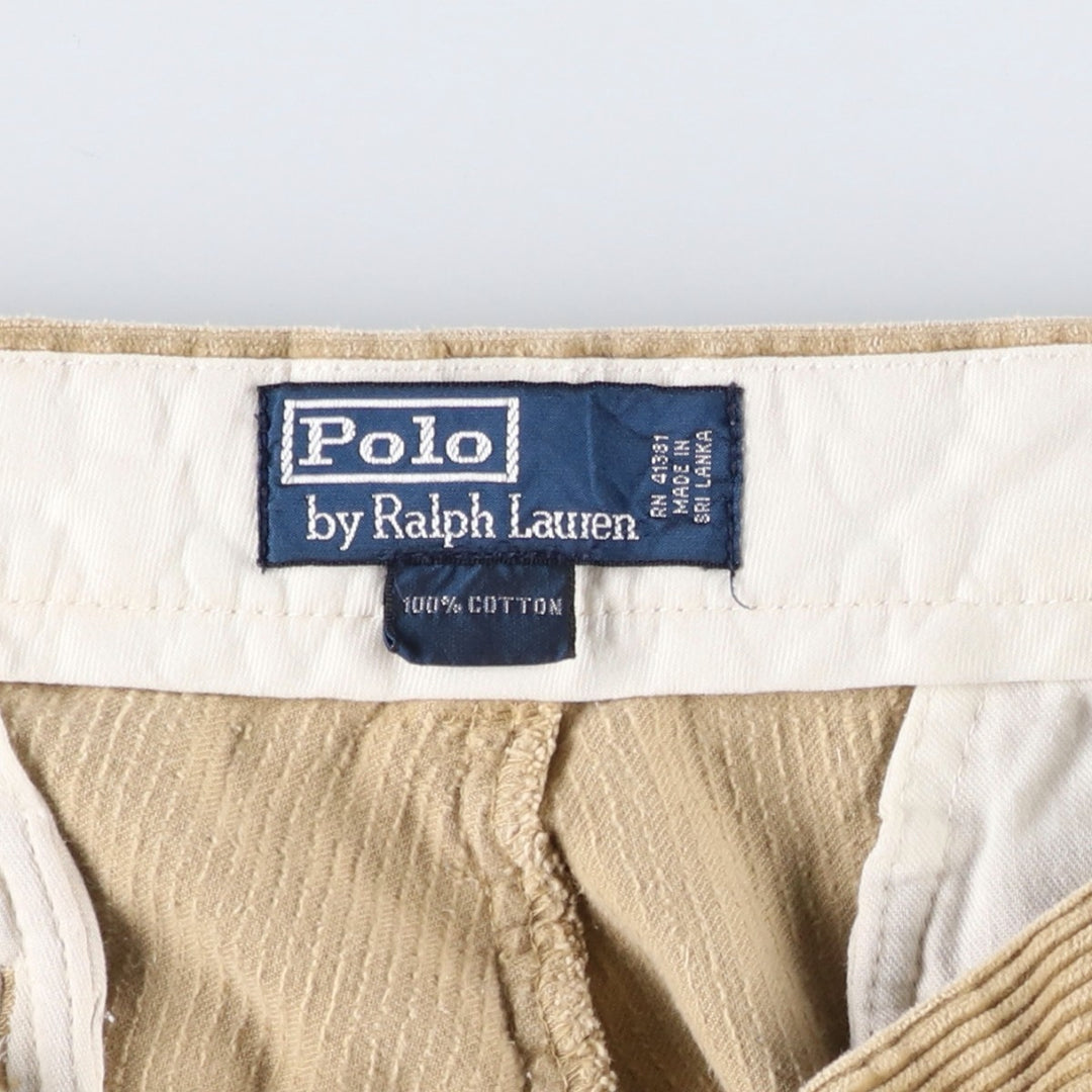 Ralph Lauren POLO by Ralph Lauren Corduroy Pants Men's W35 cotton Beige type Vintage Second Hand