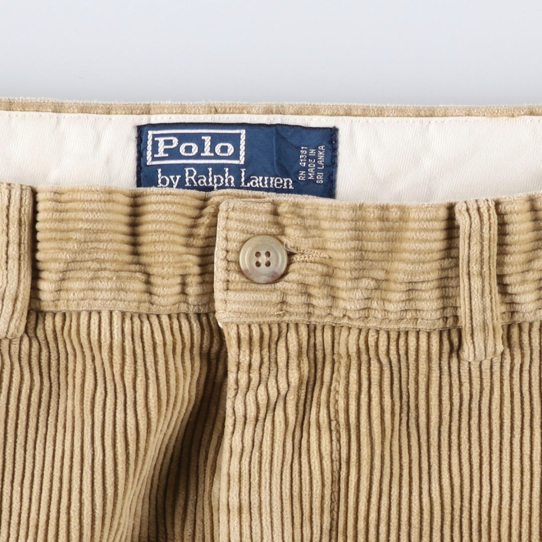 Ralph Lauren POLO by Ralph Lauren Corduroy Pants Men's W35 cotton Beige type Vintage Second Hand