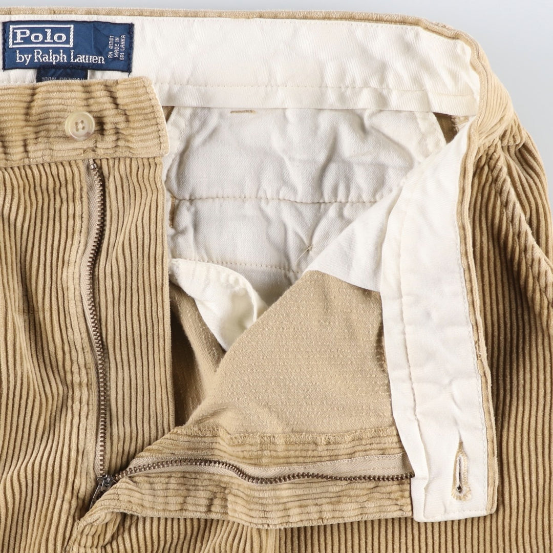 Ralph Lauren POLO by Ralph Lauren Corduroy Pants Men's W35 cotton Beige type Vintage Second Hand