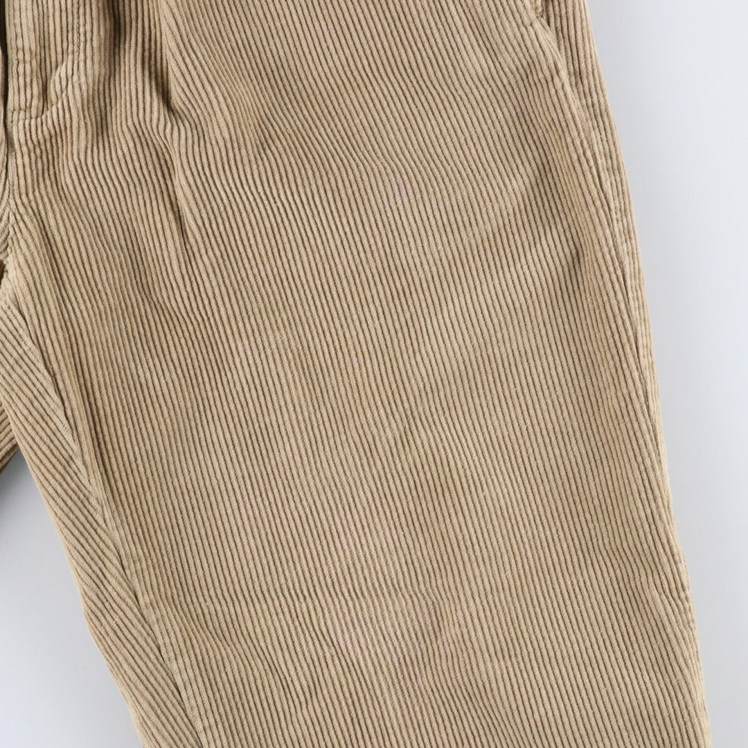 Ralph Lauren POLO by Ralph Lauren ANDREW PANT, two-pleat corduroy pants, men's size W34. cotton Beige type Vintage Second Hand