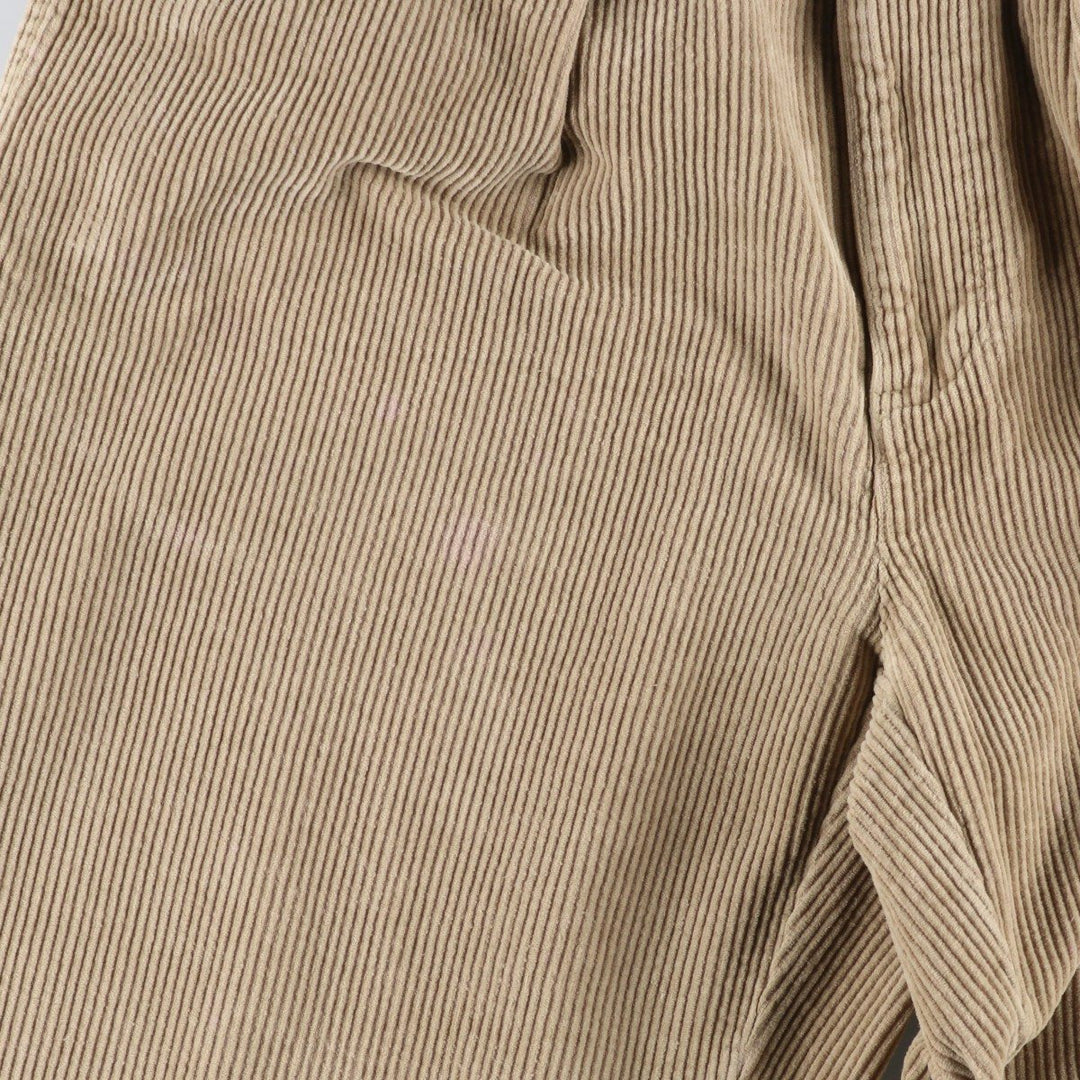 Ralph Lauren POLO by Ralph Lauren ANDREW PANT, two-pleat corduroy pants, men's size W34. cotton Beige type Vintage Second Hand